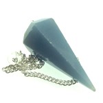 Peruvian Angelite Gemstone Terminated Pendulum